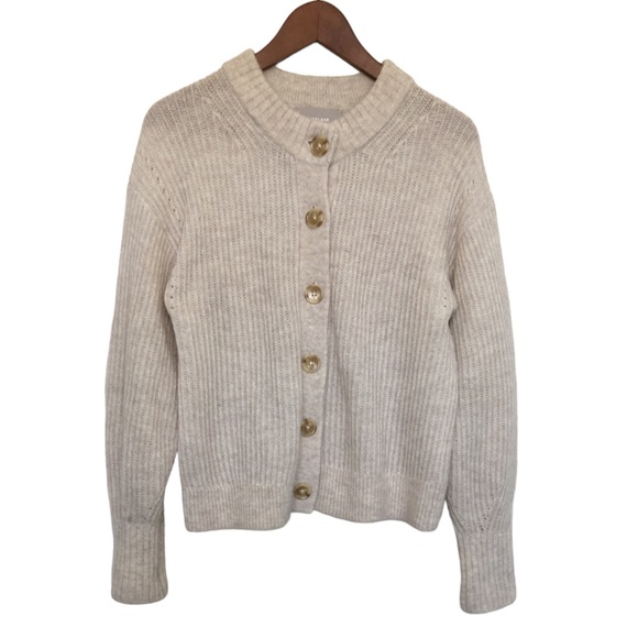 Everlane The Cropped Alpaca Cardigan - Picture 3 of 9